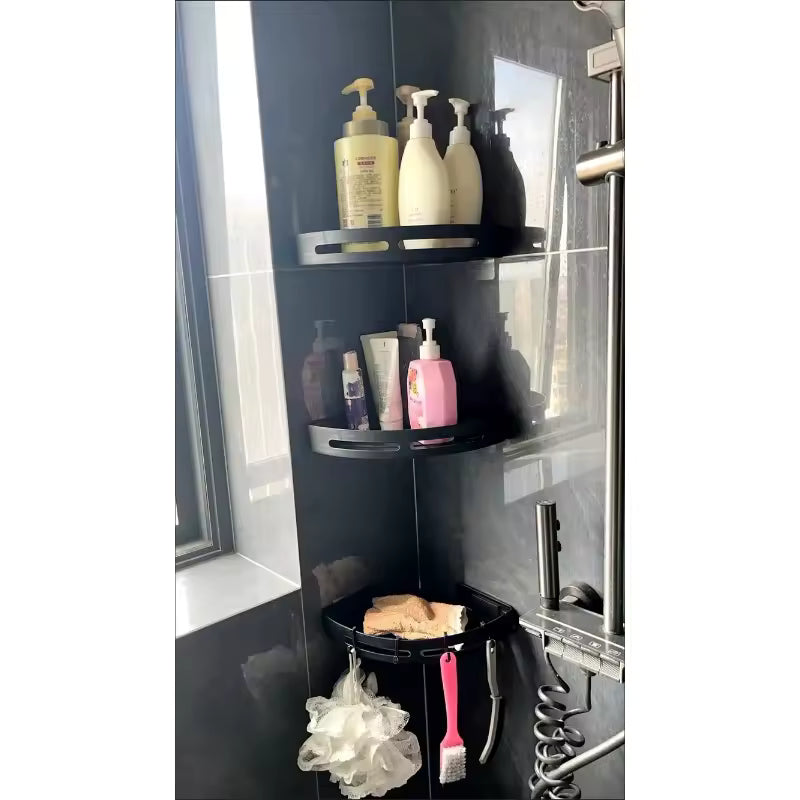 3/2/1 PCS Adhesive shower storage