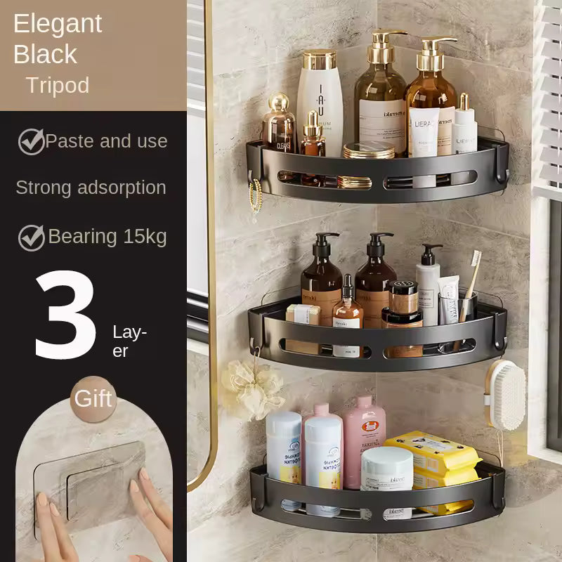 3/2/1 PCS Adhesive shower storage