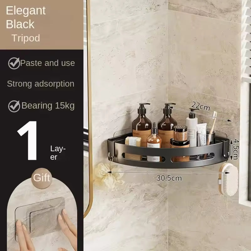 3/2/1 PCS Adhesive shower storage